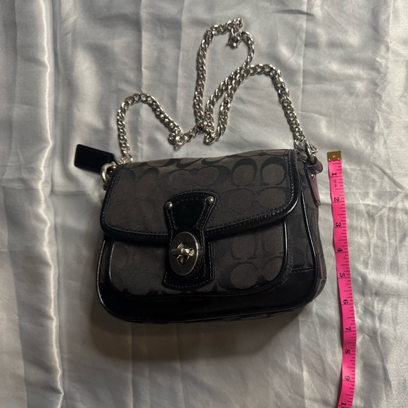 Vintage Coach Black and Gray Crossbody Bag - Picture 7 of 7